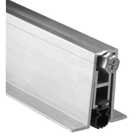 Perfectpatio 36 in. Full Mortise Automatic Door Bottom with Prene Mill, Aluminum PE1633651